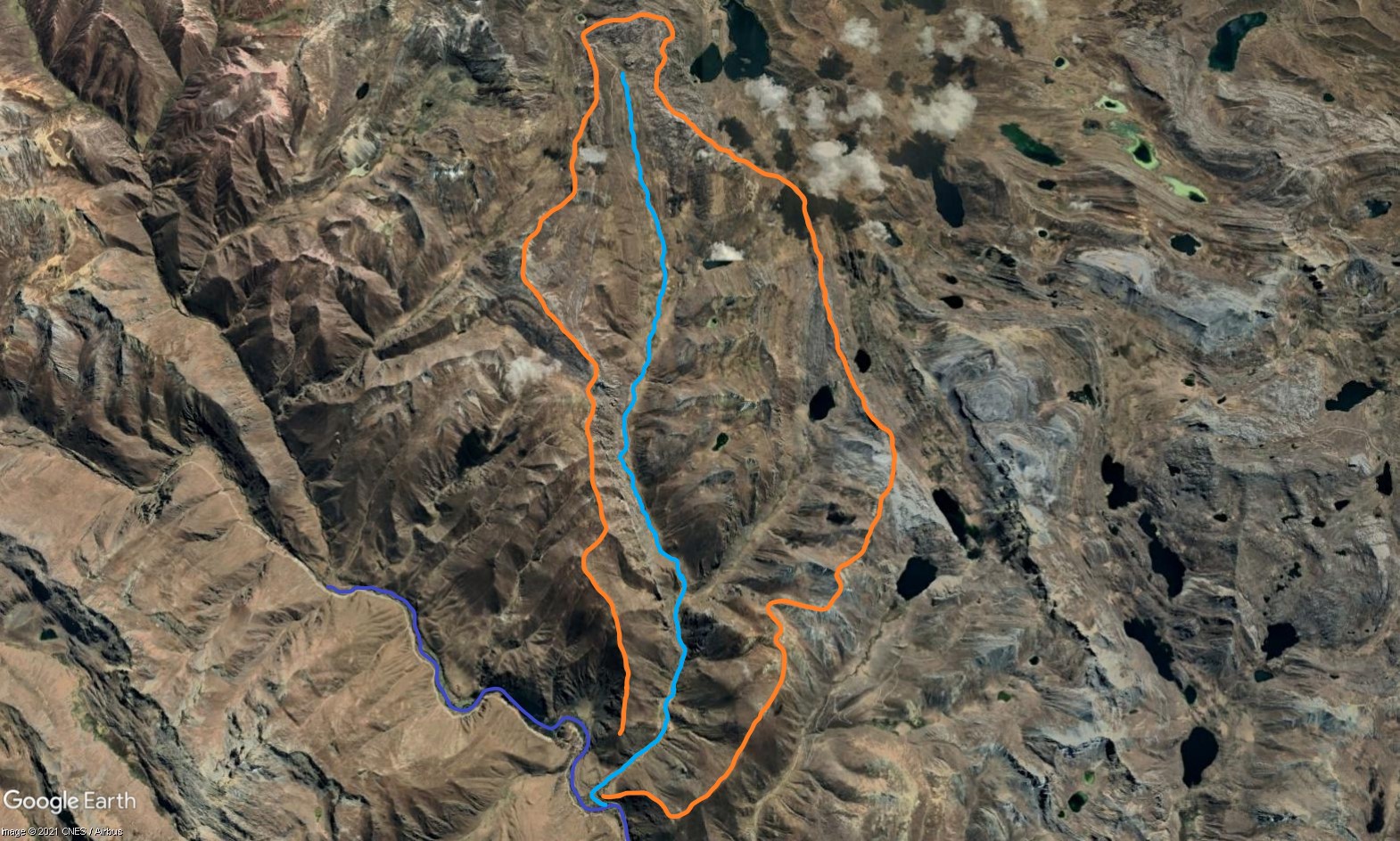 Tributary T11 - the Vilca subcatchment. (Eustace Barnes)