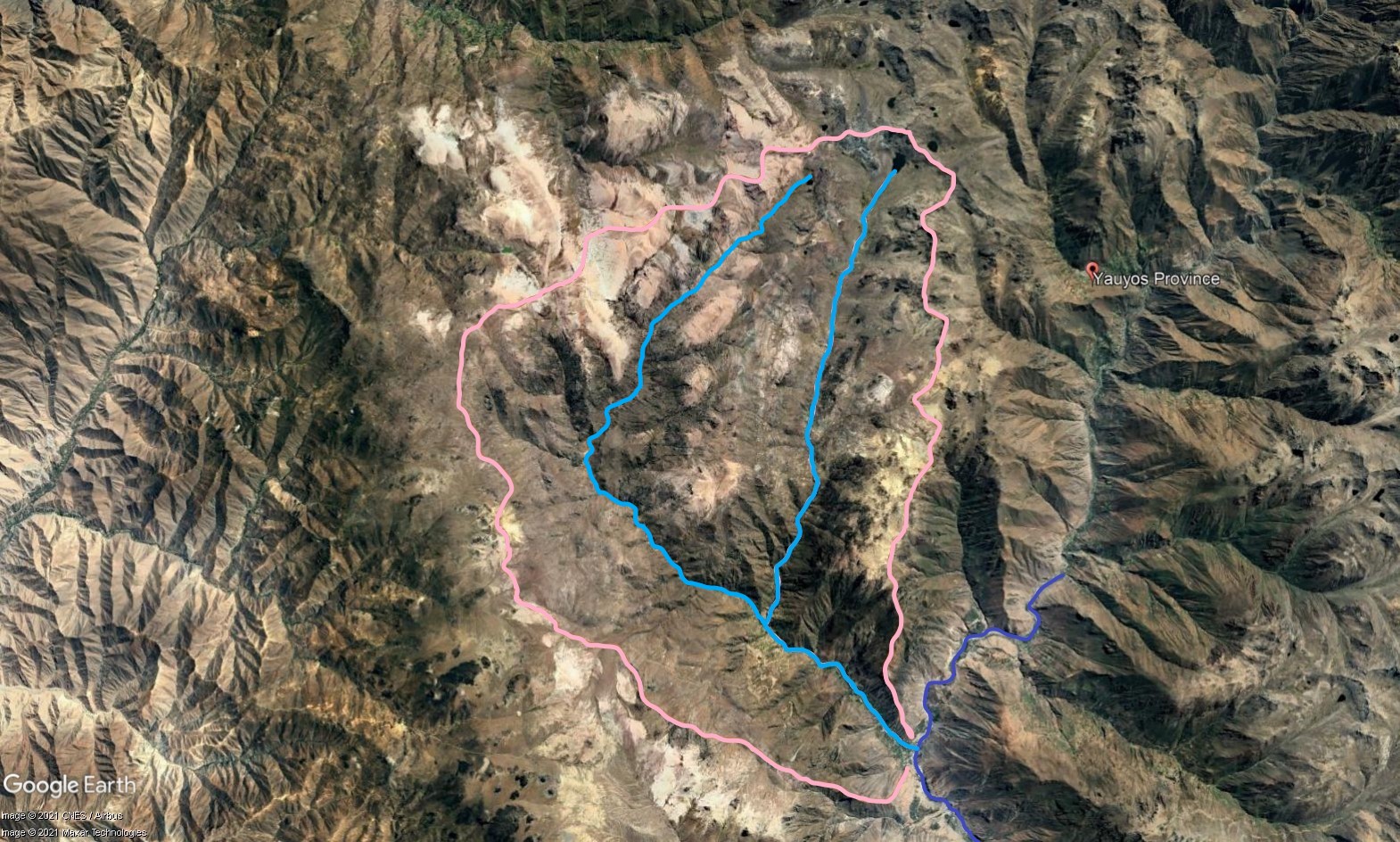 Tributary T04 - the Ayauca subcatchment. (Eustace Barnes)