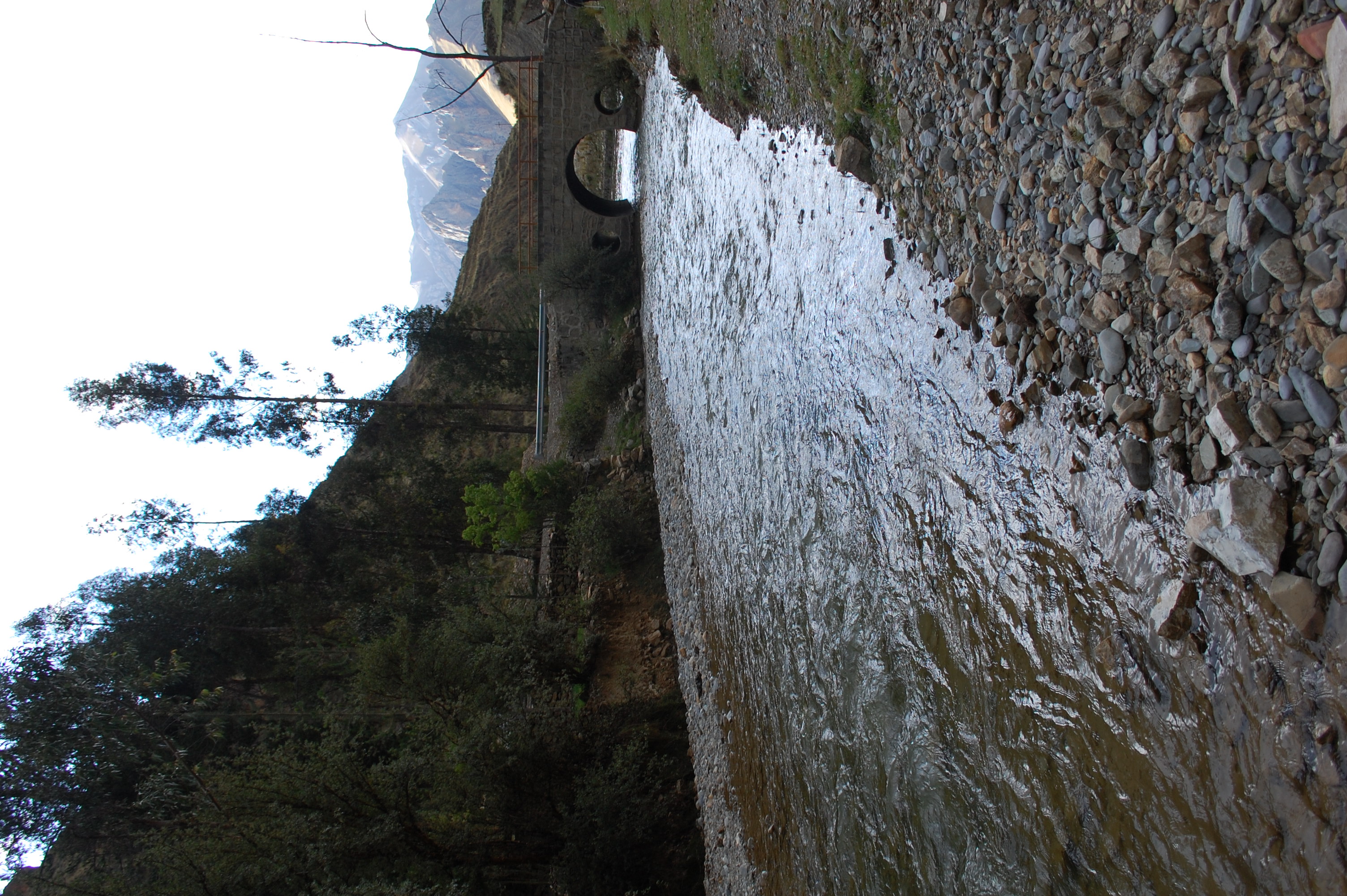 Site T09B - View downstream from the study site. (John Forrest)