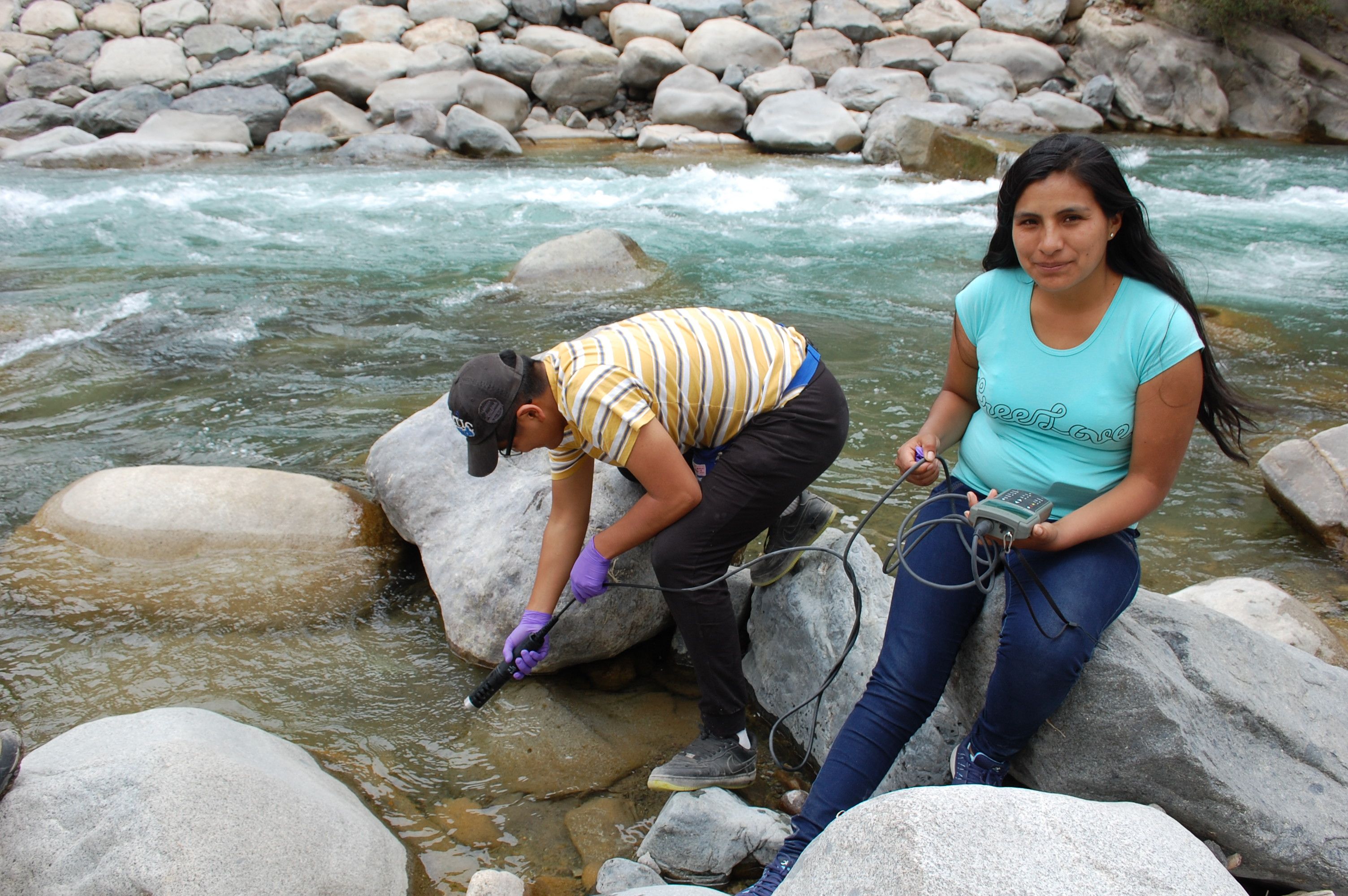 Measuring river discharge