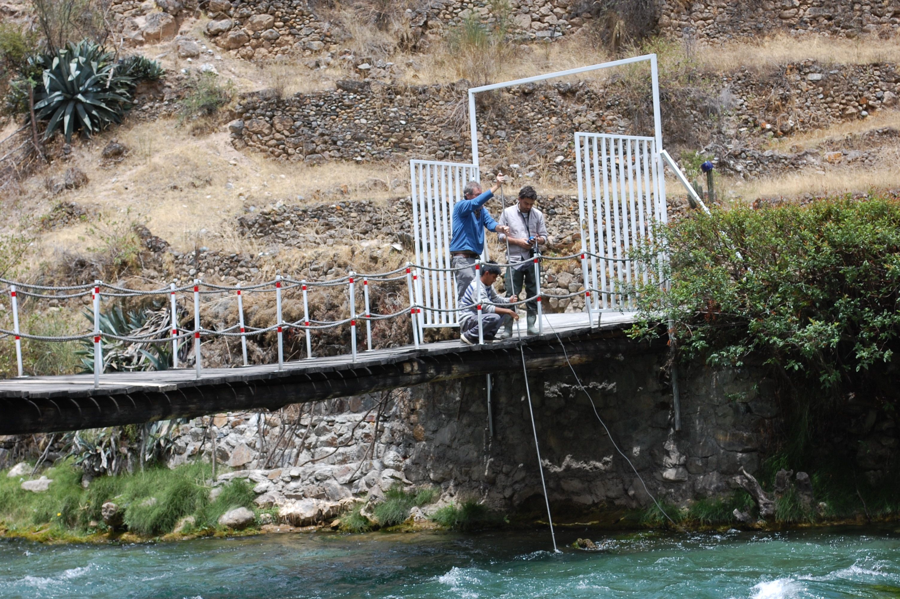 Measuring river discharge